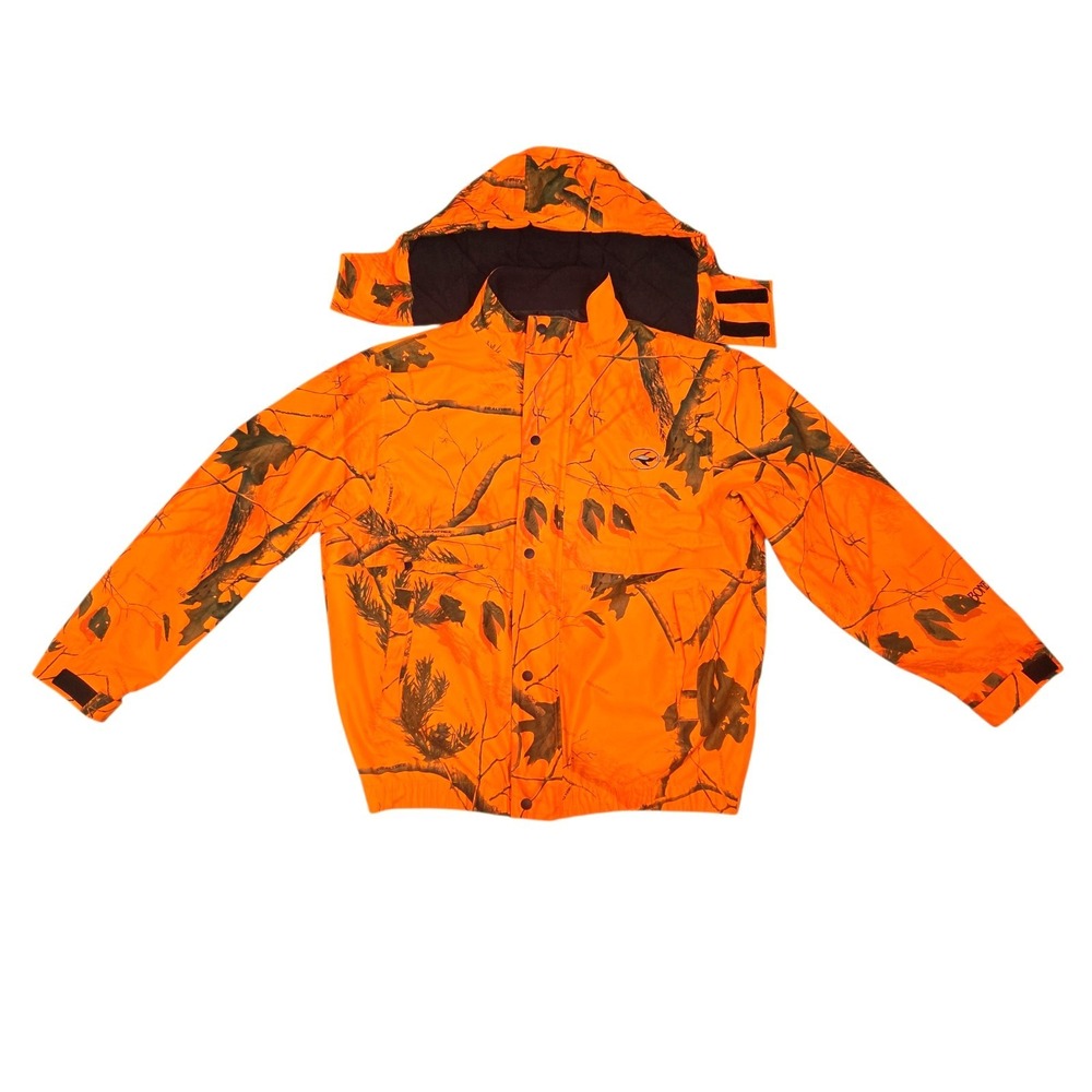 Red Head Mountain Stalker Elite Waterfowl Duck Hunting Jacket Real Tree Orange L